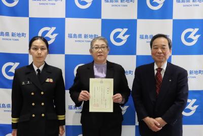 自衛官募集相談員委嘱状交付式の写真