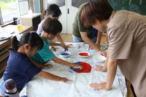 デイキャンプ　国旗づくり