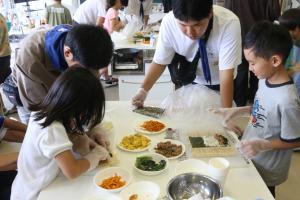 デイキャンプ　キンパづくり