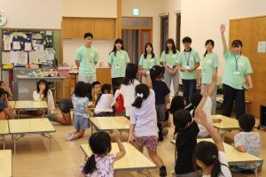 駒ケ嶺児童クラブでの特別授業の様子