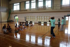 福田児童クラブでの特別授業の様子